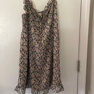 New Altar’d state Floral Tie Mini Dress medium size